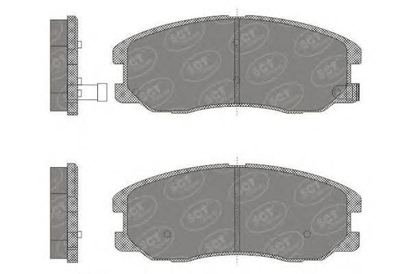 Комплект тормозных колодок, дисковый тормоз SCT Germany 24510