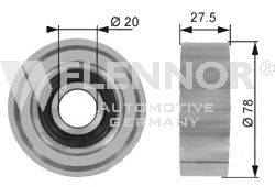 Паразитный / ведущий ролик, поликлиновой ремень FLENNOR FU21905