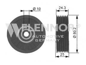 Паразитный / ведущий ролик, поликлиновой ремень FLENNOR FU21991