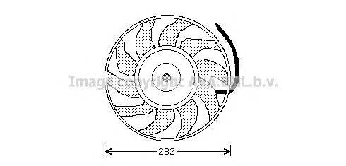 Вентилятор, охлаждение двигателя AVA QUALITY COOLING AI7502