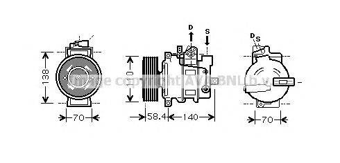 Компрессор, кондиционер AVA QUALITY COOLING AIK274