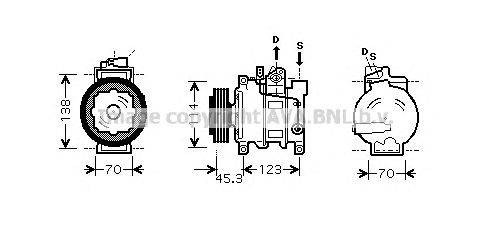 Компрессор, кондиционер AVA QUALITY COOLING AIK276