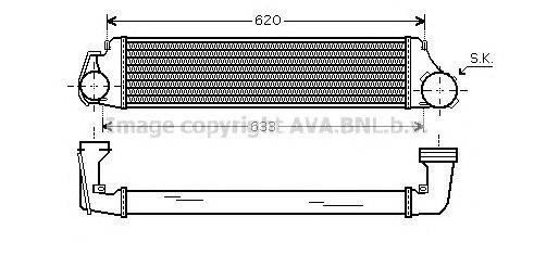 Интеркулер AVA QUALITY COOLING BW4282