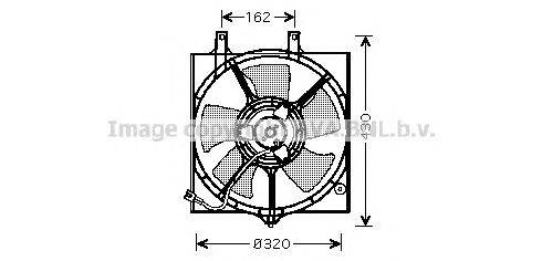 Вентилятор, охлаждение двигателя AVA QUALITY COOLING DN7522