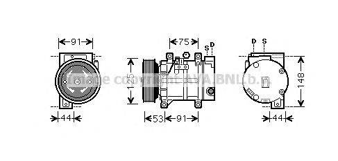 Компрессор, кондиционер AVA QUALITY COOLING DNK259