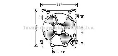 Вентилятор, охлаждение двигателя AVA QUALITY COOLING HD7523