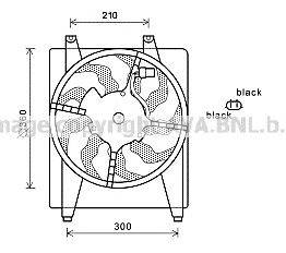 Вентилятор, охлаждение двигателя AVA QUALITY COOLING HY7535