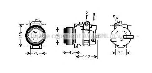 Компрессор, кондиционер AVA QUALITY COOLING MSK430