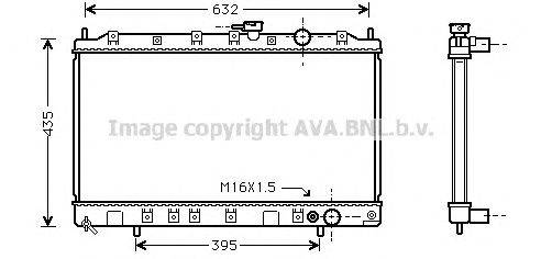 Радиатор, охлаждение двигателя AVA QUALITY COOLING MT2126