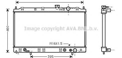 Радиатор, охлаждение двигателя AVA QUALITY COOLING MT2137