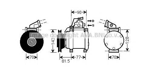 Компрессор, кондиционер AVA QUALITY COOLING MTK216