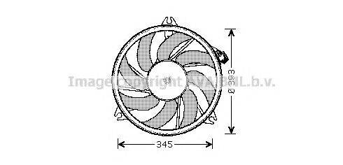 Вентилятор, охлаждение двигателя AVA QUALITY COOLING PE7526