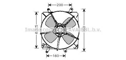 Вентилятор, охлаждение двигателя AVA QUALITY COOLING TO7514