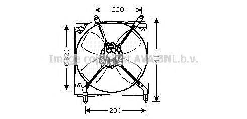 Вентилятор, охлаждение двигателя AVA QUALITY COOLING TO7516