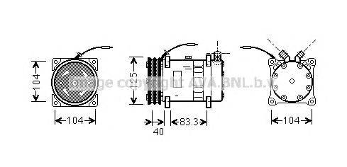 Компрессор, кондиционер AVA QUALITY COOLING UVAK074