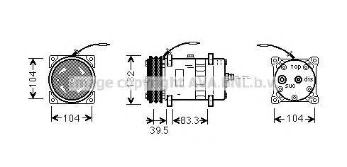 Компрессор, кондиционер AVA QUALITY COOLING UVK041