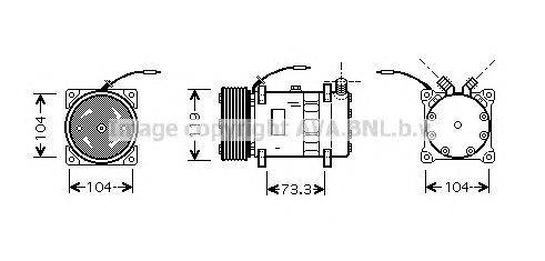 Компрессор, кондиционер AVA QUALITY COOLING UVK082