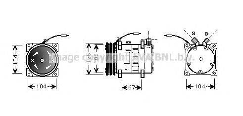 Компрессор, кондиционер AVA QUALITY COOLING UVK083