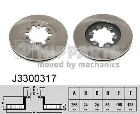 Тормозной диск NIPPARTS J3300317