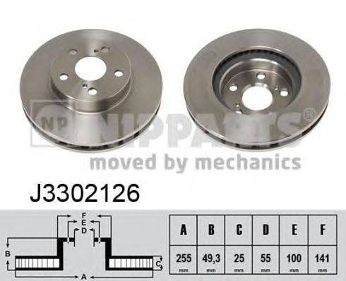 Тормозной диск NIPPARTS J3302126