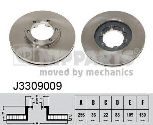 Тормозной диск NIPPARTS J3309009