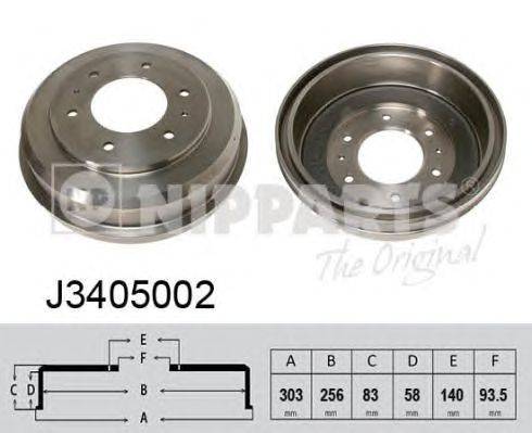 Тормозной барабан NIPPARTS J3405002