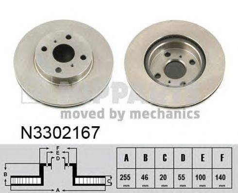 Тормозной диск NIPPARTS N3302167