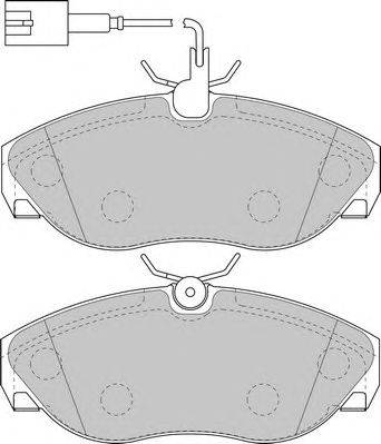 Комплект тормозных колодок, дисковый тормоз DURON 23602