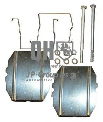 Комплектующие, колодки дискового тормоза JP GROUP BFK617