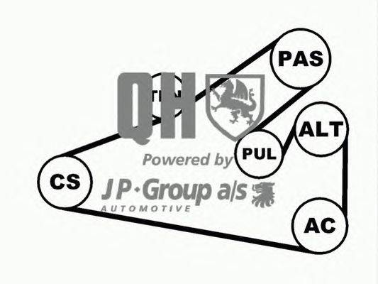 Поликлиновой ременный комплект JP GROUP QDK34