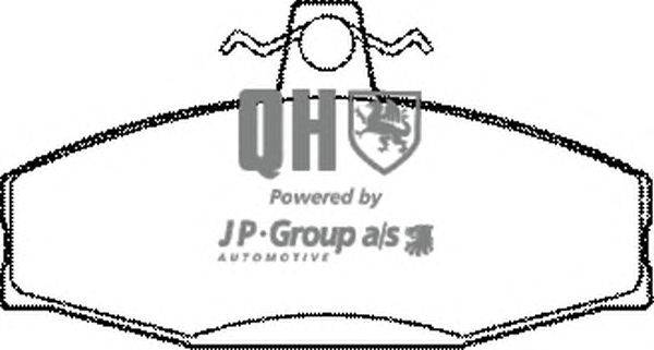 Комплект тормозных колодок, дисковый тормоз JP GROUP BP1133