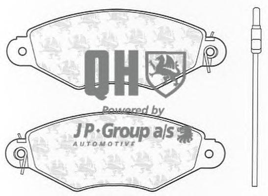 Комплект тормозных колодок, дисковый тормоз JP GROUP BP1241