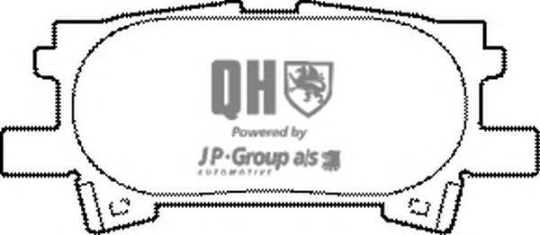 Комплект тормозных колодок, дисковый тормоз JP GROUP BP1465