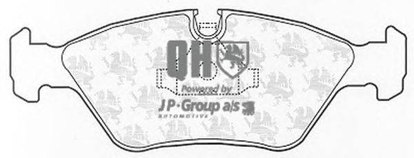 Комплект тормозных колодок, дисковый тормоз JP GROUP BP243