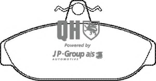 Комплект тормозных колодок, дисковый тормоз JP GROUP BP336
