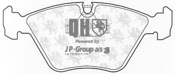 Комплект тормозных колодок, дисковый тормоз JP GROUP BP473