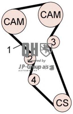 Комплект ремня ГРМ JP GROUP QBK620