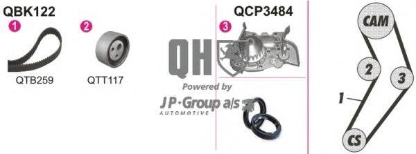 Водяной насос + комплект зубчатого ремня JP GROUP QBPK1222