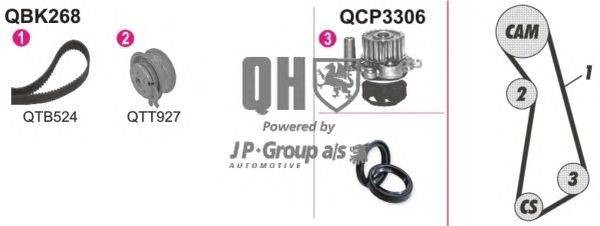 Водяной насос + комплект зубчатого ремня JP GROUP QBPK2680
