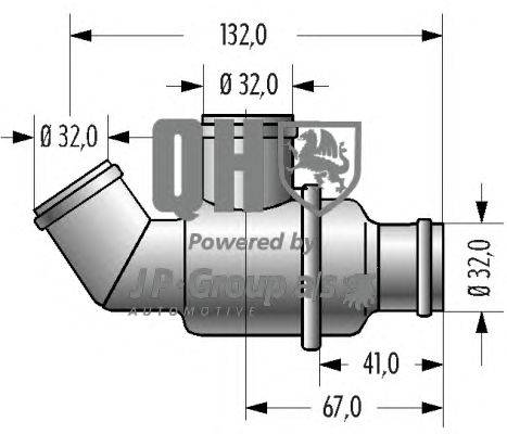 Термостат, охлаждающая жидкость JP GROUP QTH126K