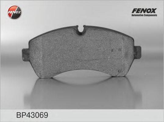 Комплект тормозных колодок, дисковый тормоз FENOX BP43069