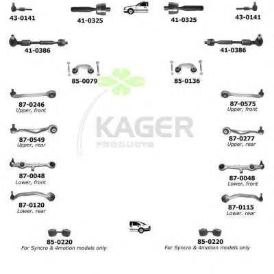 Подвеска колеса KAGER 800078