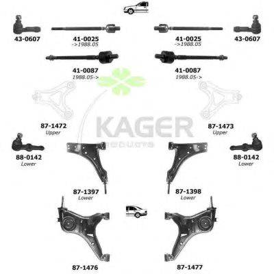 Подвеска колеса KAGER 800108