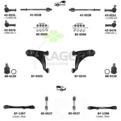 Подвеска колеса KAGER 800137