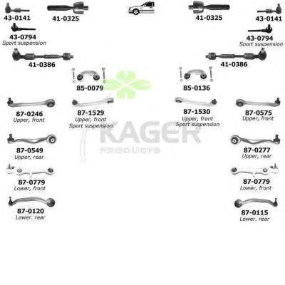 Подвеска колеса KAGER 800138