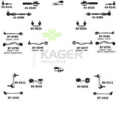 Подвеска колеса KAGER 800184