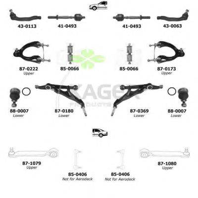 Подвеска колеса KAGER 800483