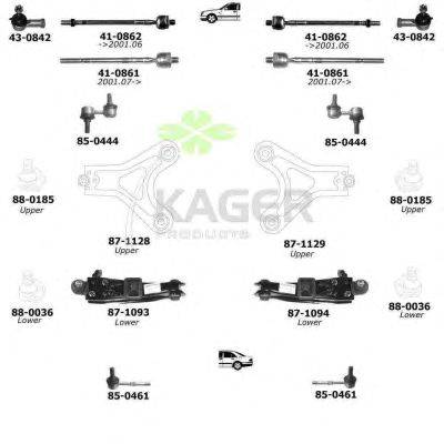 Подвеска колеса KAGER 800573