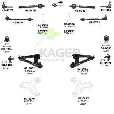 Подвеска колеса KAGER 800836