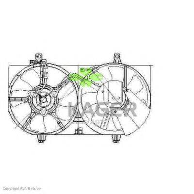Вентилятор, охлаждение двигателя KAGER 322078